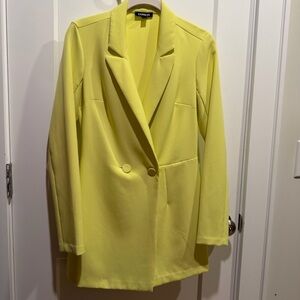 Express Women's Neon Blazer Shorts Romper Size XS